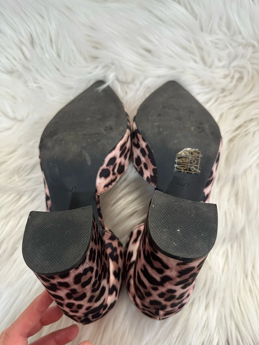 ASOS Cheetah Print Block heels